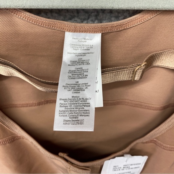 NEW Sonryse Mocha Shapewear Post Surgery Faja Zippered Crotch Open Bust 211BF - Picture 11 of 15